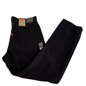New Women’s Levi’s Muddy Straight Black Denim Jeans Size 31x30 NWT Irregular